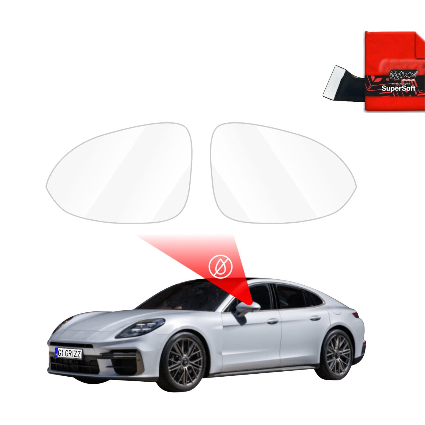 Folia przeciwdeszczowa Grizz Protector na lusterka do Porsche Panamera 2 (2016-2024)