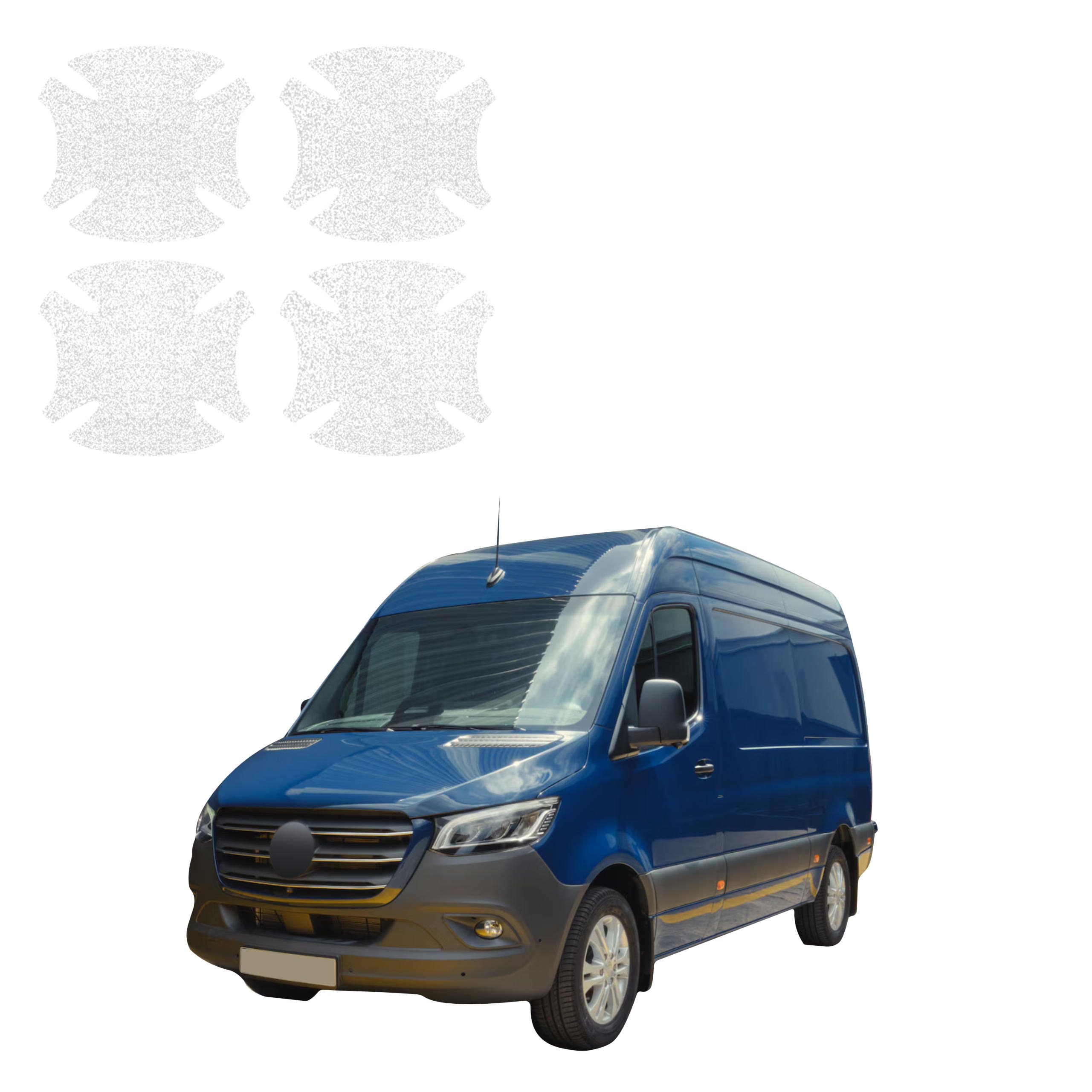 4w1 Biała powłoka techniczna Grizz Protector pod klamki Mercedes-Benz Sprinter (2018-2026)