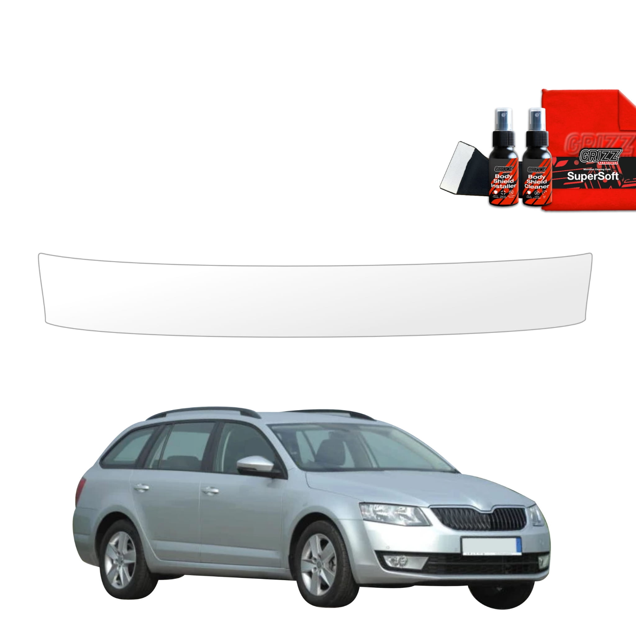 Folia ochronna na próg bagażnika Grizz Protector do Skoda Octavia 3 Kombi 5D (2017-2020)