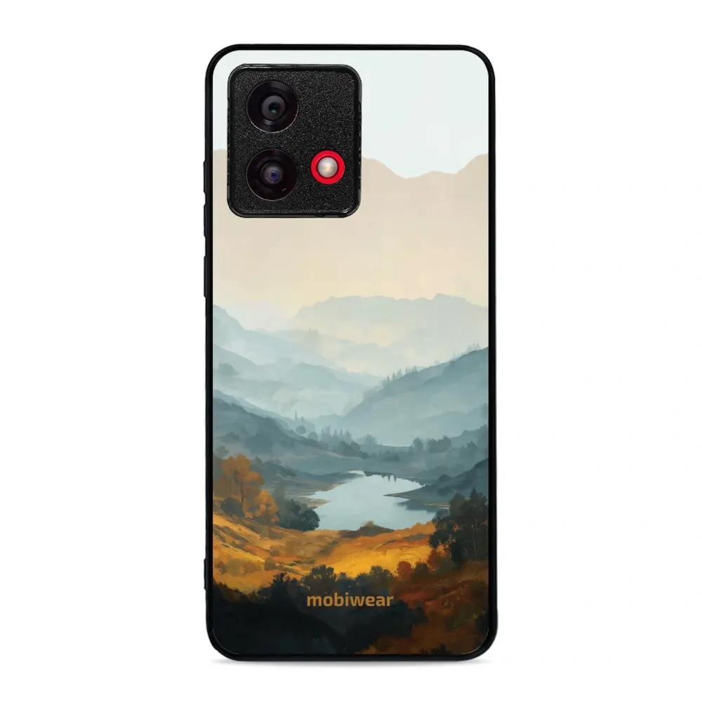 Etui ochronne do Motorola Moto G84 5G, Mobiwear Glossy Case, jezioro w dolinie