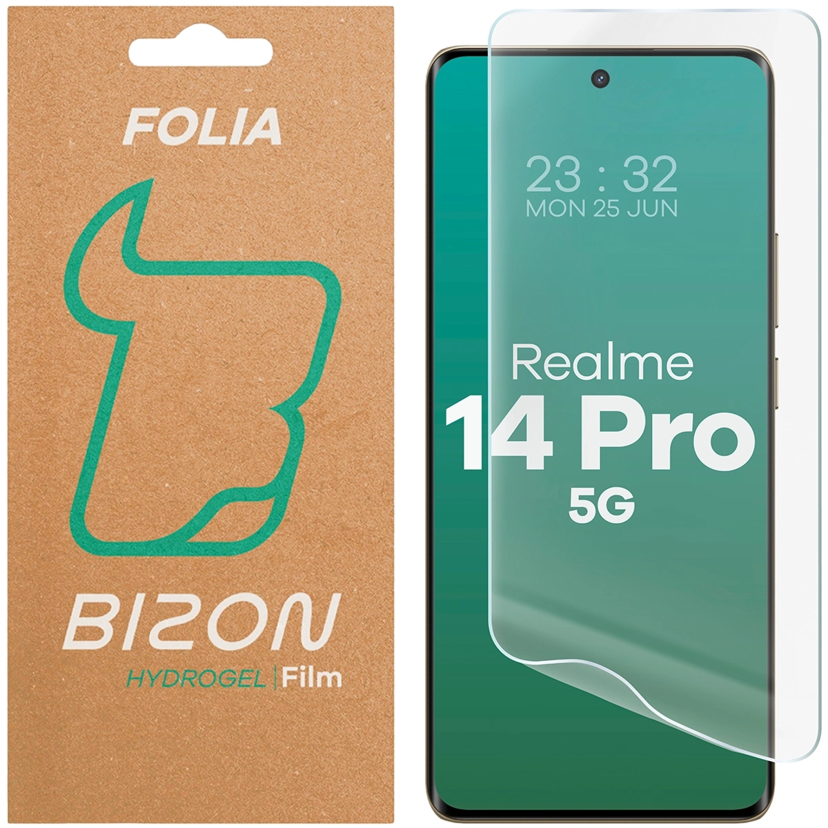 Folia hydrożelowa na ekran Bizon Film Hydrogel Front do Realme 14 Pro 5G, 1 sztuka