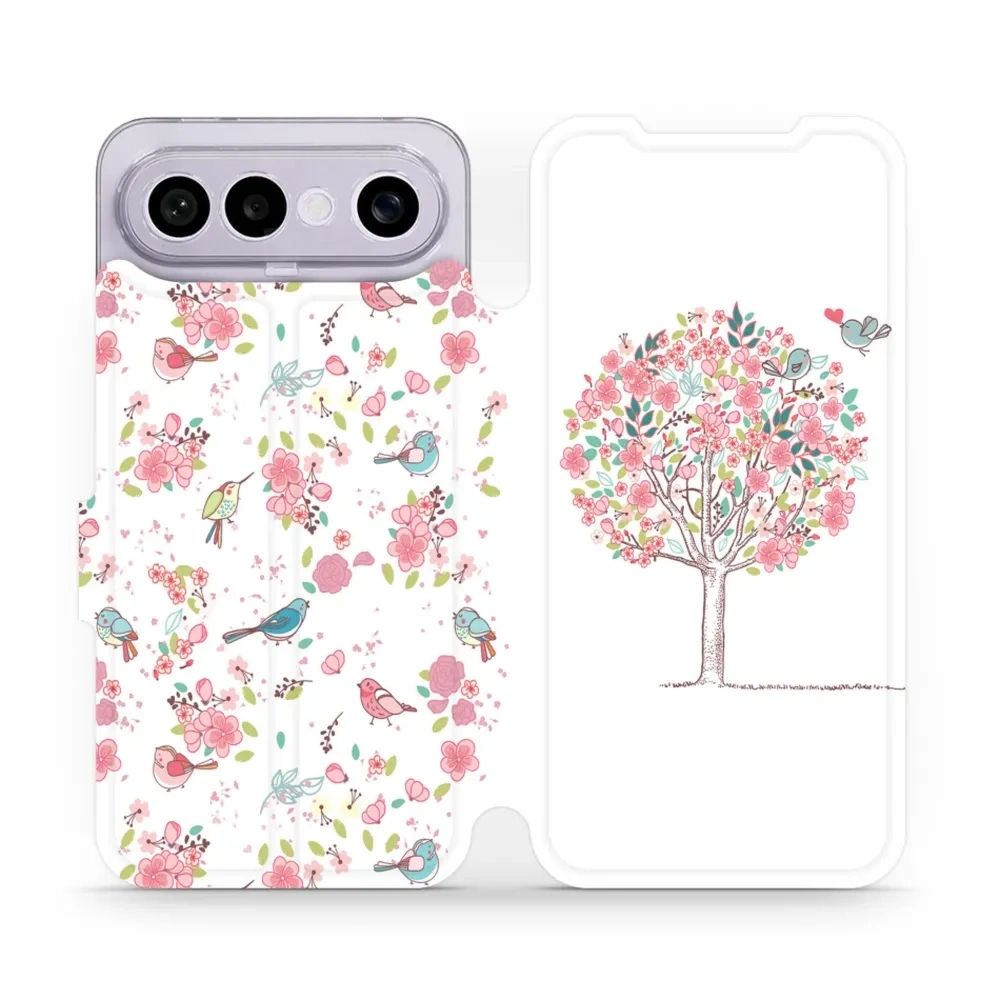 Etui z klapką do Vivo X300 FE, Mobiwear Book, różowy gaj