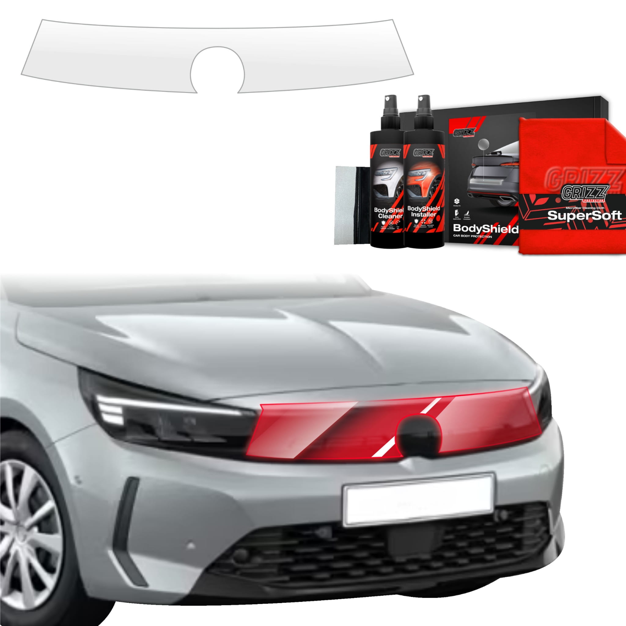 Folia ochronna Grizz Protector na słupki do Opel Corsa (2023-2026)