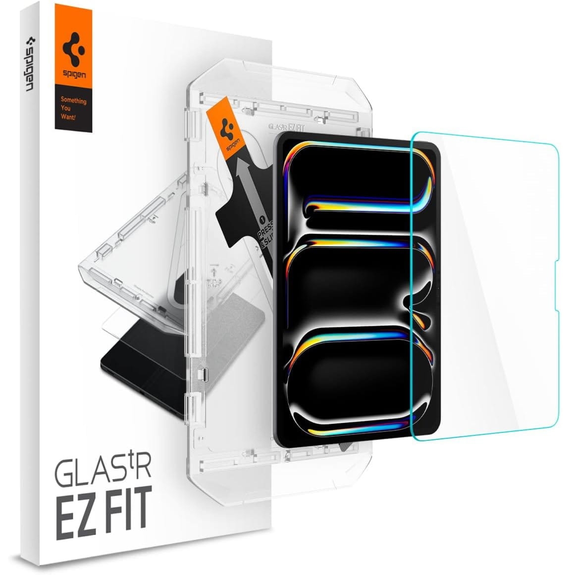 OUTLET: Szkło do etui + Aplikator Spigen Glas.tr EZ Fit 1-Pack do iPad Pro 11″ 2025 / 2024
