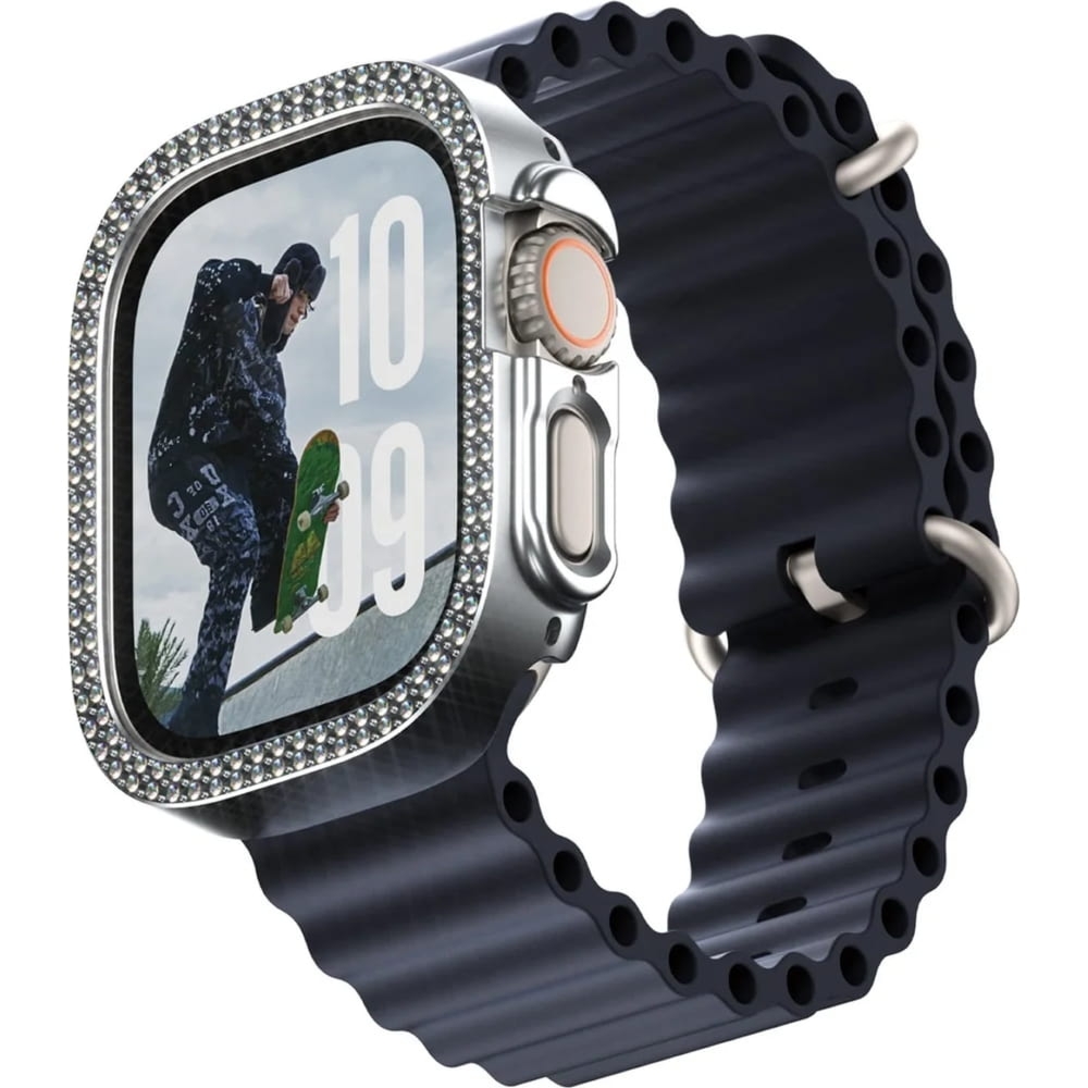 Etui SAFE by PanzerGlass Bling do Apple Watch Ultra 3 / 2 / 1 (49 mm) 49 mm, srebrne