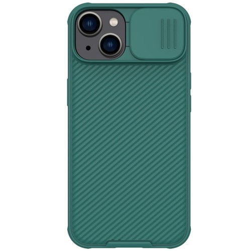 Image of Etui z ochroną aparatu Nillkin CamShield Pro do iPhone 14 Plus, zielone