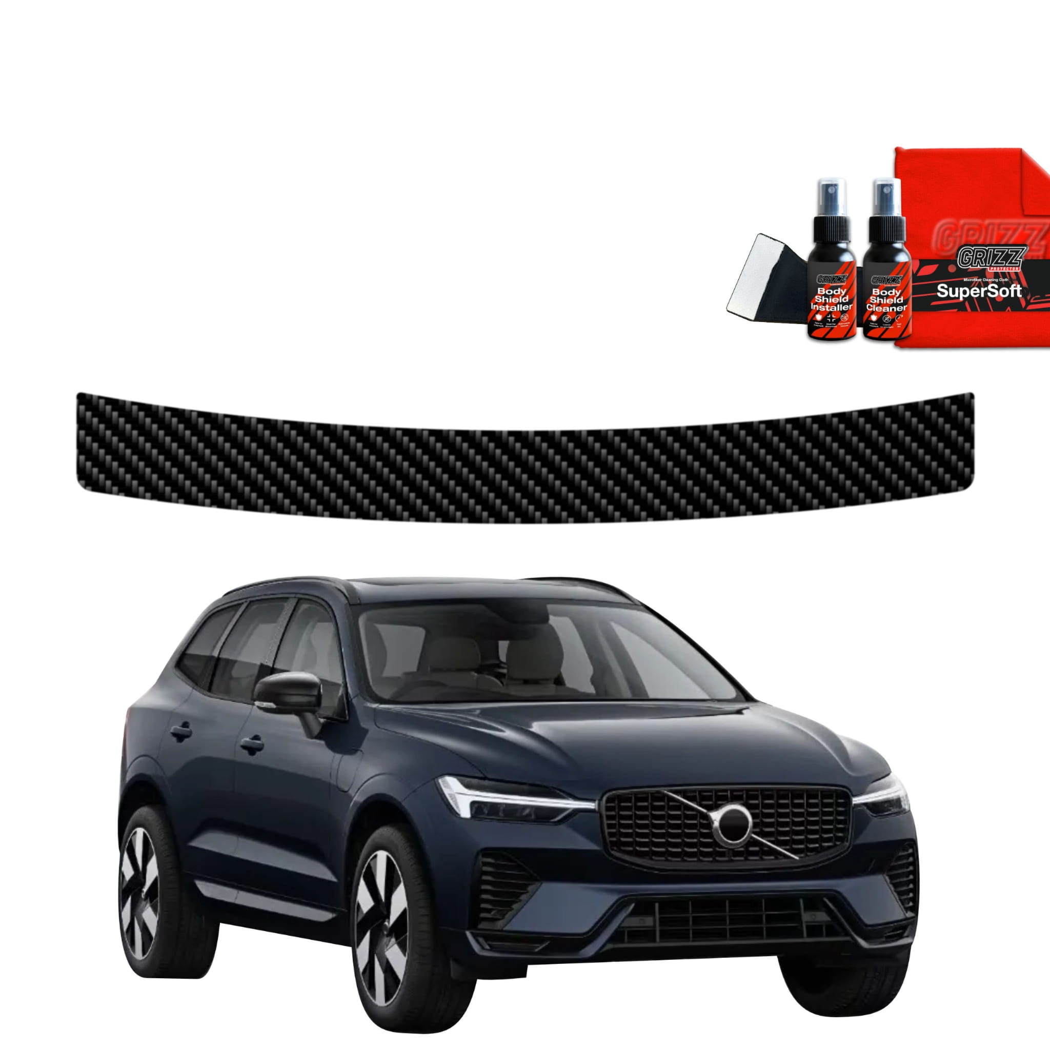 Folia karbonowa Grizz Protector na próg bagażnika do Volvo XC60 2 (2022-2026)