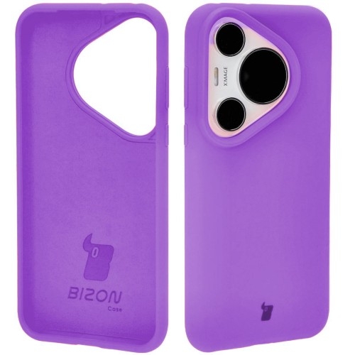 Image of Silikonowe etui Bizon Soft Case do Huawei Pura 70 Pro / Pro+, fioletowe