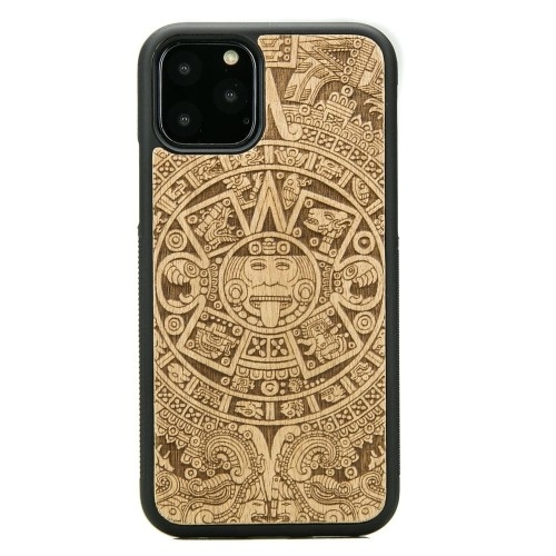 Image of drewniane etui bewood iphone 11 pro kalendarz aztecki aniegre