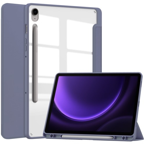 Image of Etui Bizon Case Tab Clear Matt do Galaxy Tab S9 / S9 FE, lawendowe