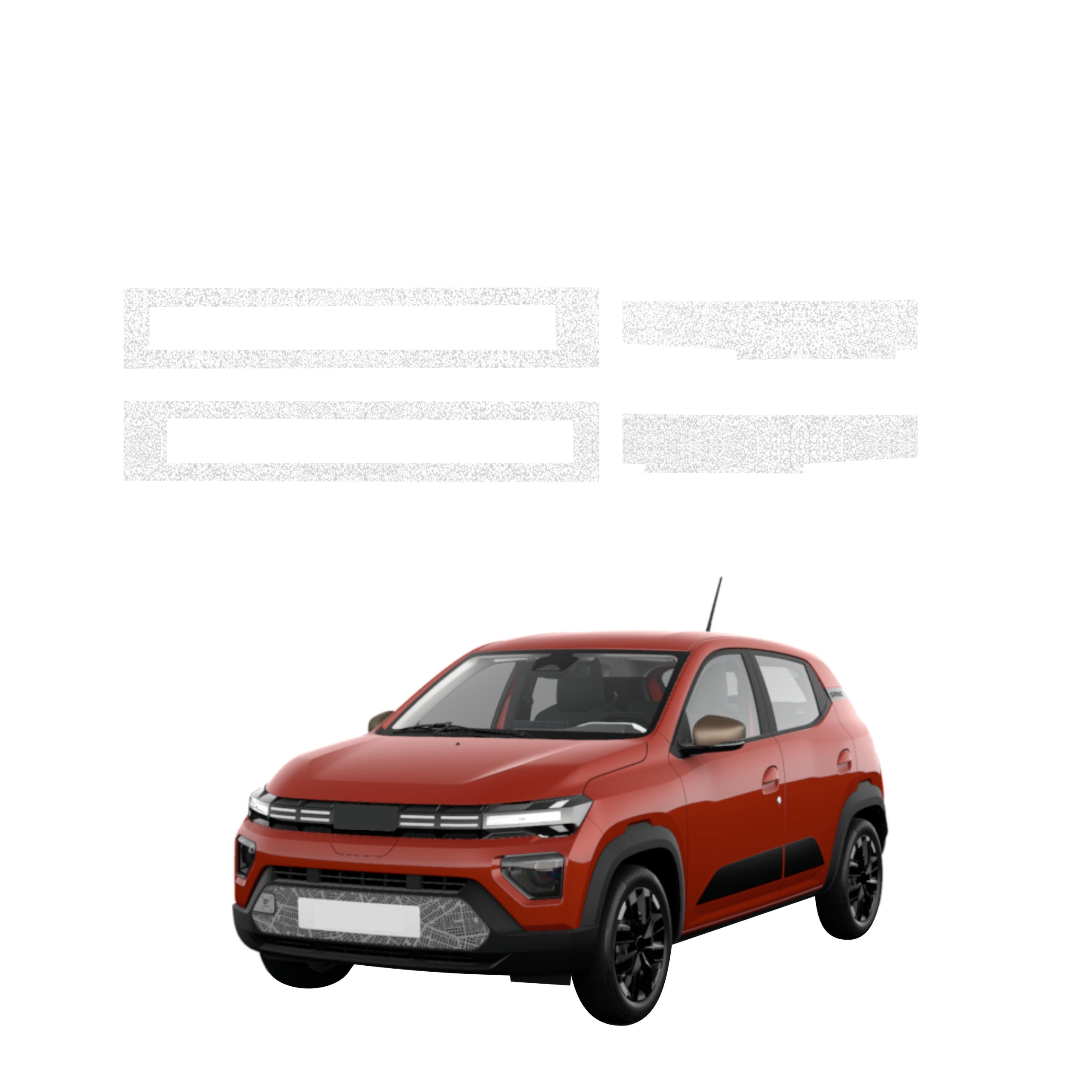 4w1 Biała powłoka techniczna Grizz Protector na progi Dacia Spring (2024-2026)