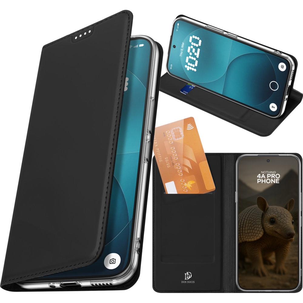 Etui z klapką Dux Ducis Skin Pro do Nothing Phone 4a Pro, czarne