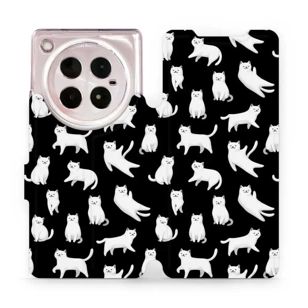 Etui z klapką do Infinix Zero 40 5G, Mobiwear Book, kotki luna