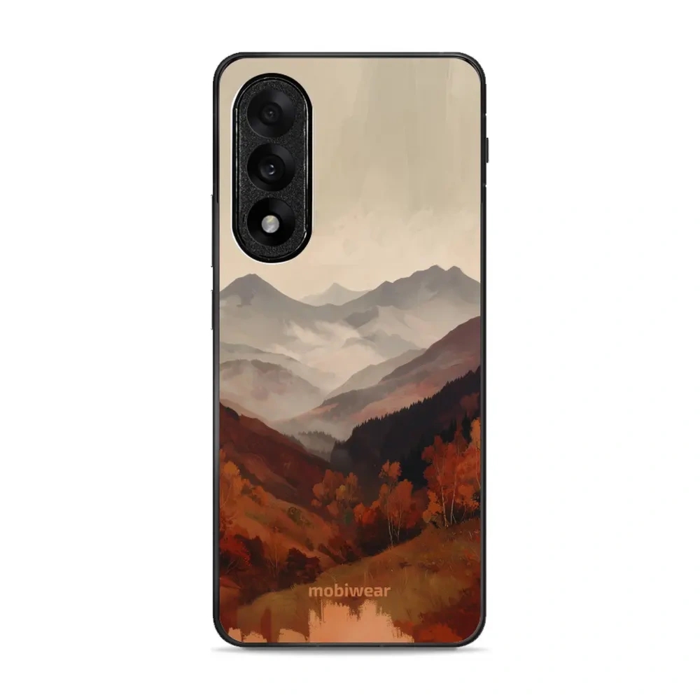 Etui ochronne do OnePlus Nord 5, Mobiwear Glossy Case, mglista dolina w górach