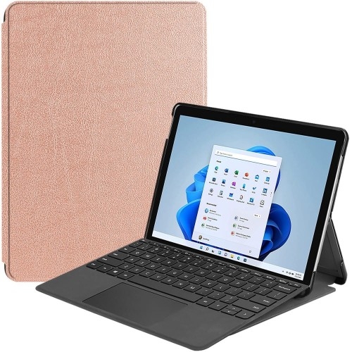 Image of Etui Bizon Case Tab Croc do Microsoft Surface Pro 8, różowozłote