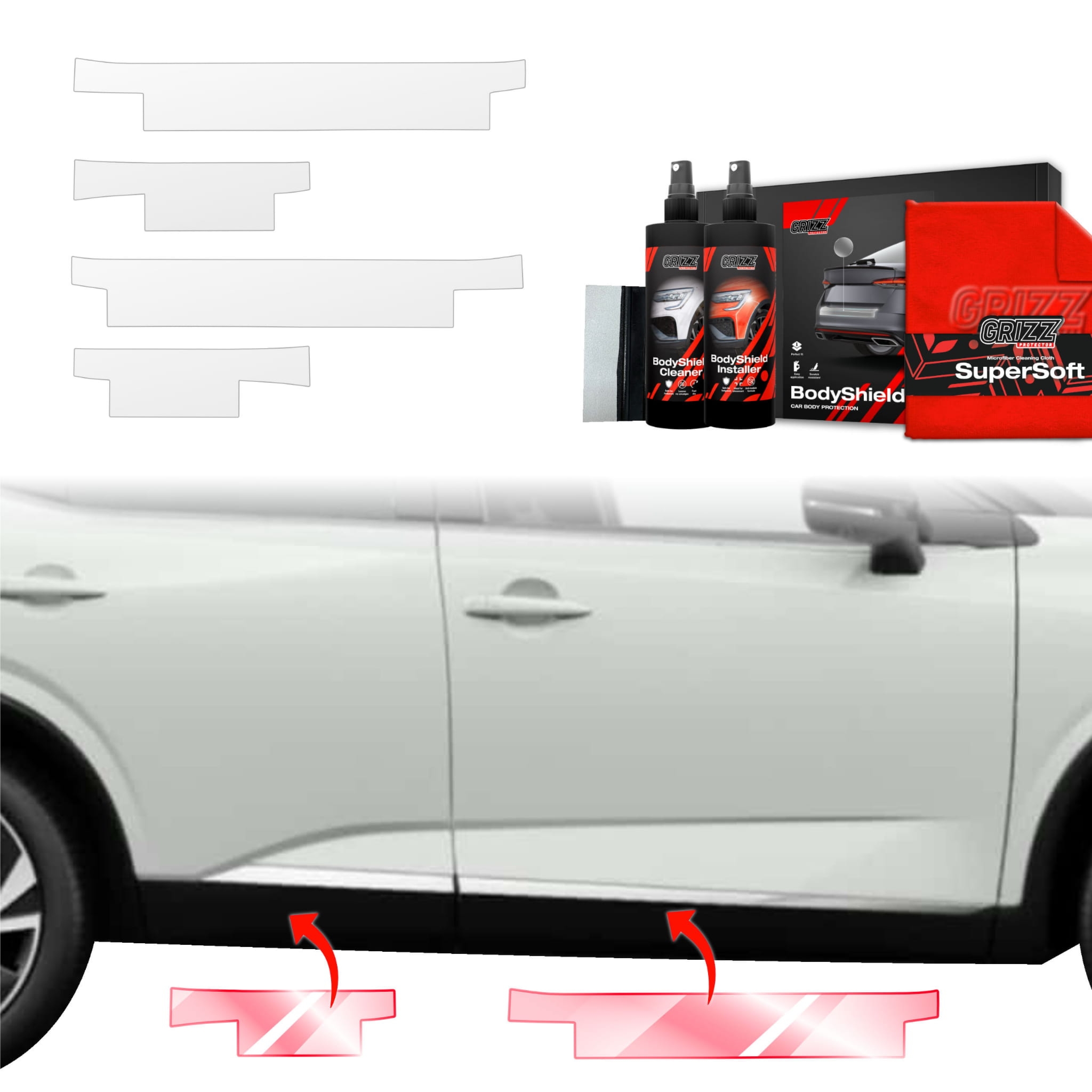 4w1 Folia ochronna na progi Grizz Protector do Nissan Qashqai 3 (2021-2024)