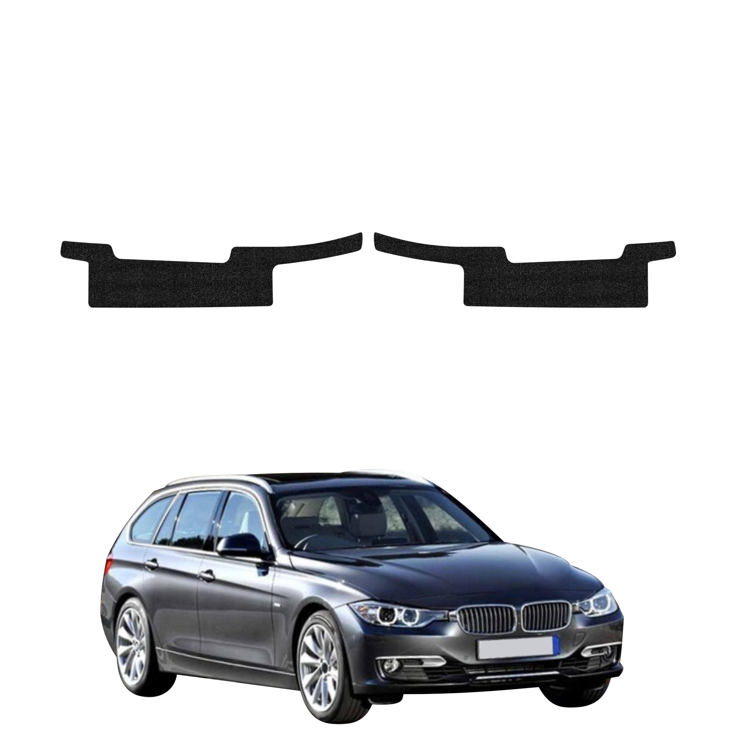 2w1 Czarna powłoka techniczna Grizz Protector na progi BMW 3 F31 Kombi Pre-LCI (2011-2015)
