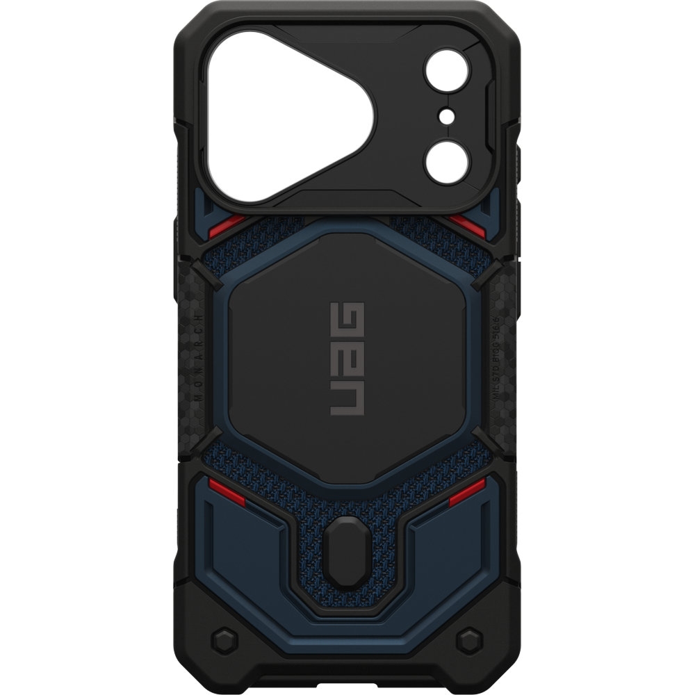 Etui pancerne UAG Monarch Pro Kevlar do MagSafe do iPhone 18 Pro / 17 Pro, granatowo-czarne z kevlarem