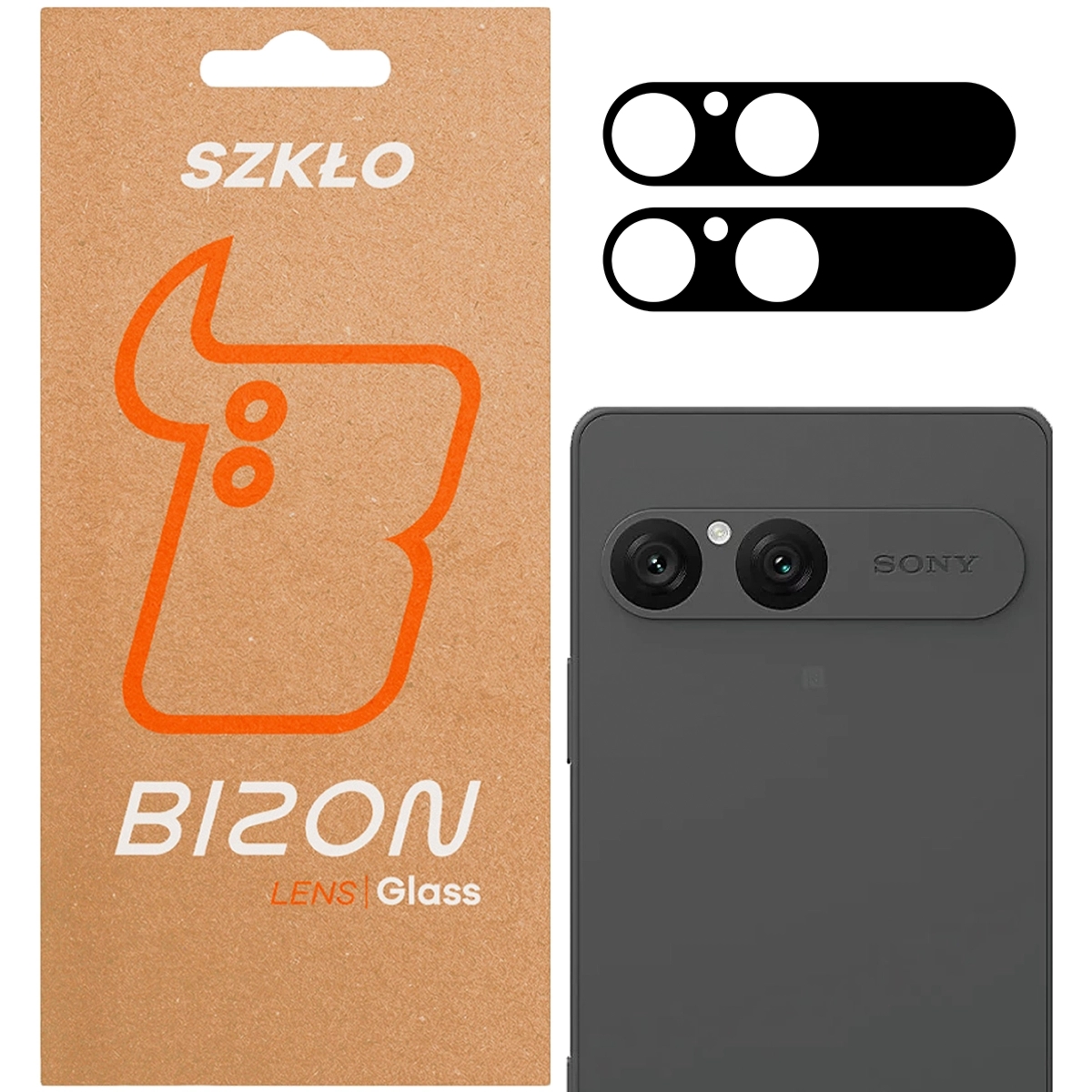 Szkło na aparat Bizon Glass Lens do Sony Xperia 10 VII, 2 sztuki