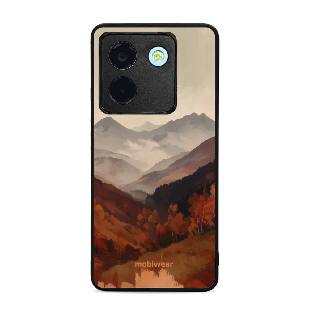 Etui ochronne do Xiaomi POCO M7 Pro 5G, Mobiwear Glossy Case, mglista dolina w górach