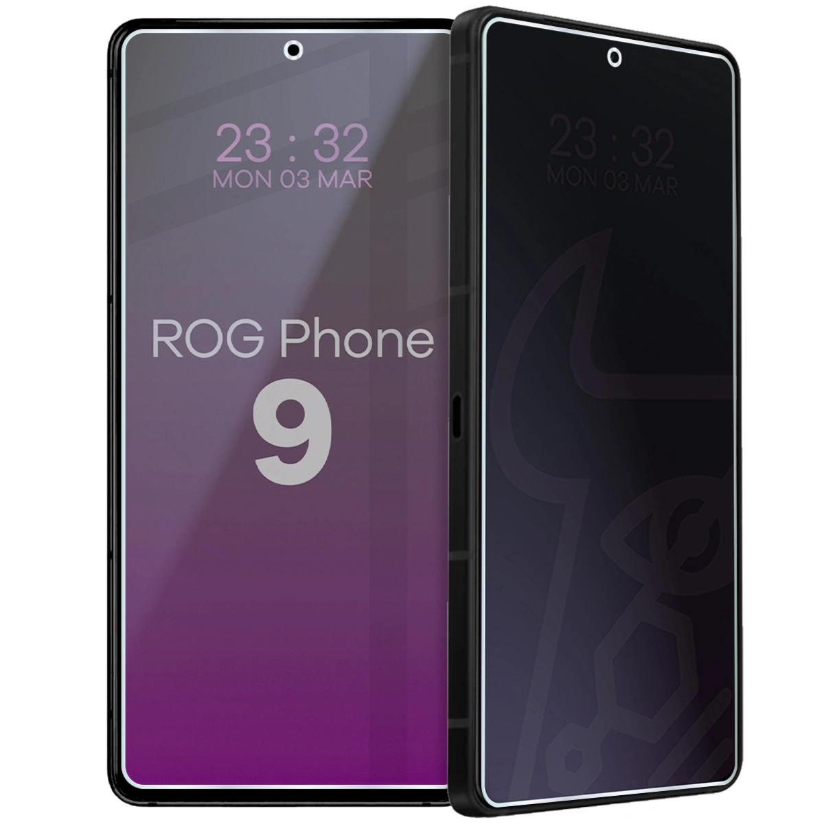 Prywatyzujące szkło hybrydowe Bizon Hybrid Shadow do Asus ROG Phone 9, matowe