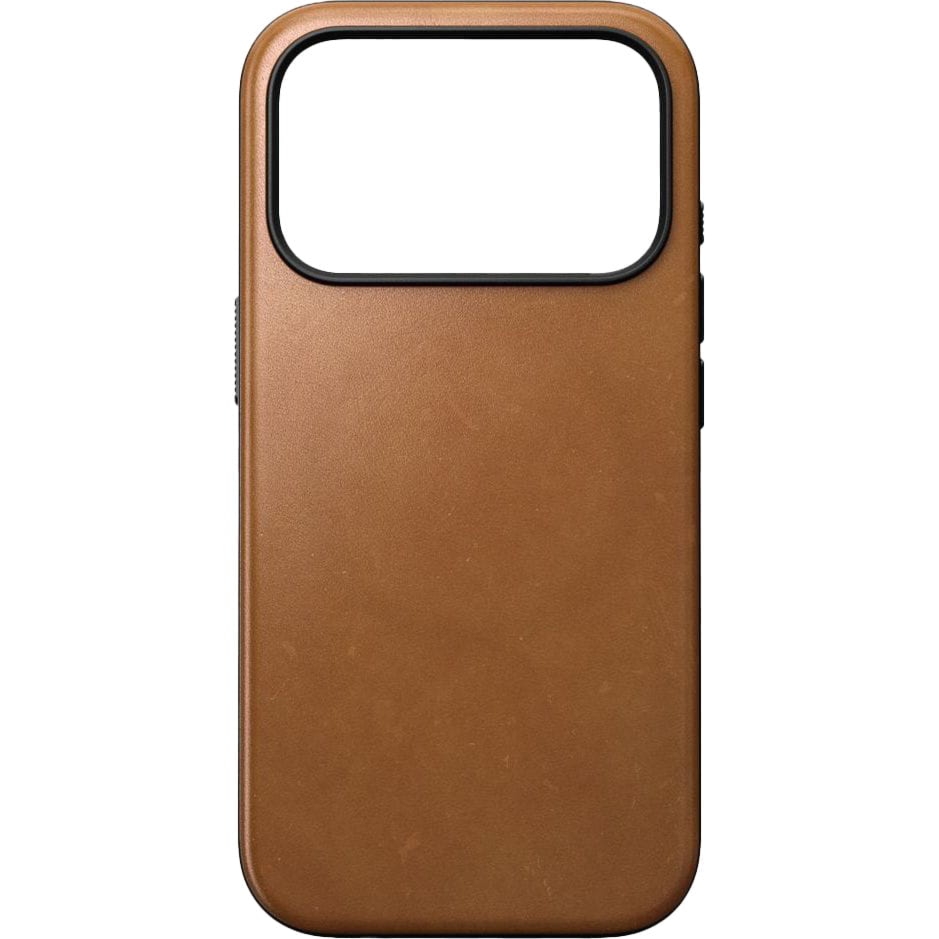 Etui z naturalnej skóry do iPhone 17 Pro, Nomad Modern Leather Case do MagSafe, jasnobrązowe