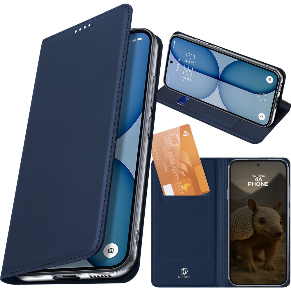 Etui z klapką Dux Ducis Skin Pro do Nothing Phone 4a, granatowe