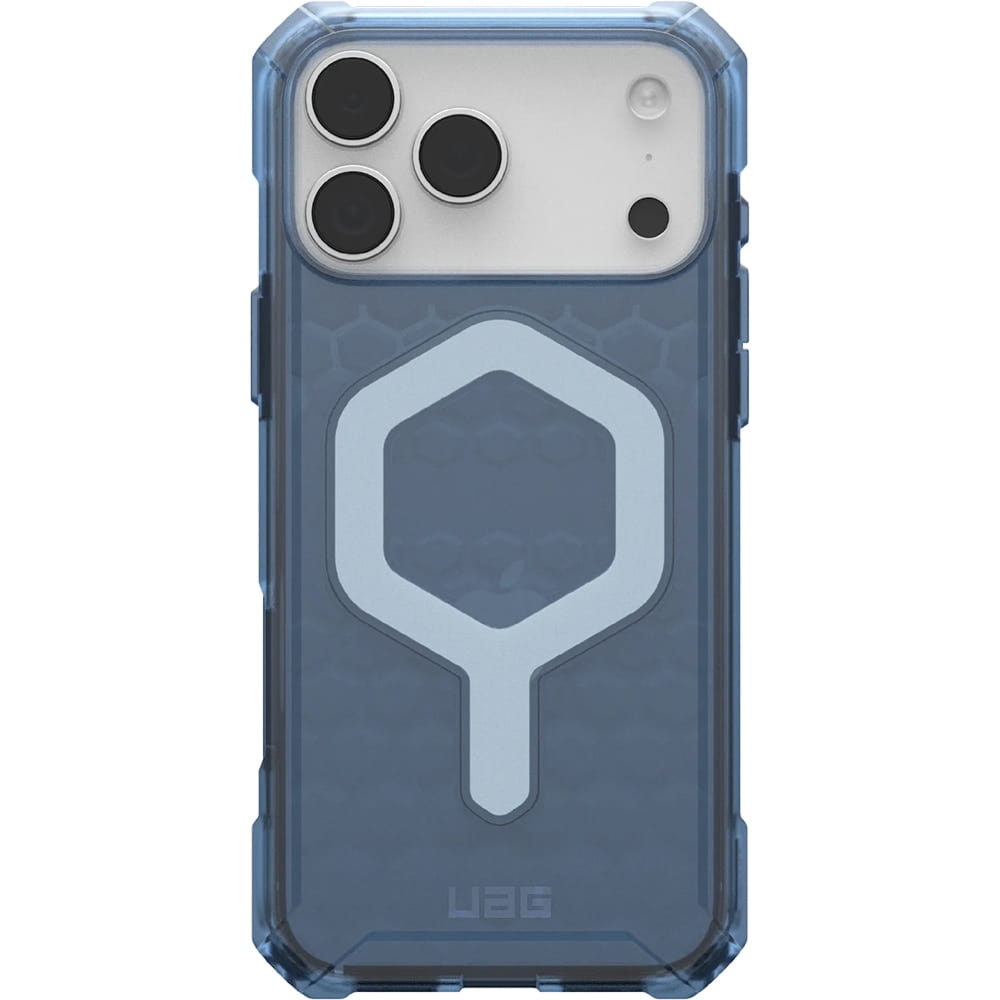 Etui pancerne UAG Essential Armor Mag do iPhone 18 Pro Max / 17 Pro Max, półprzezroczyste z niebieskim