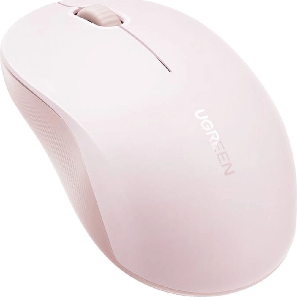OUTLET: Myszka bezprzewodowa Ugreen M331, Bluetooth 5.4, 2.4GHz USB-A, 4000 DPI, różowa