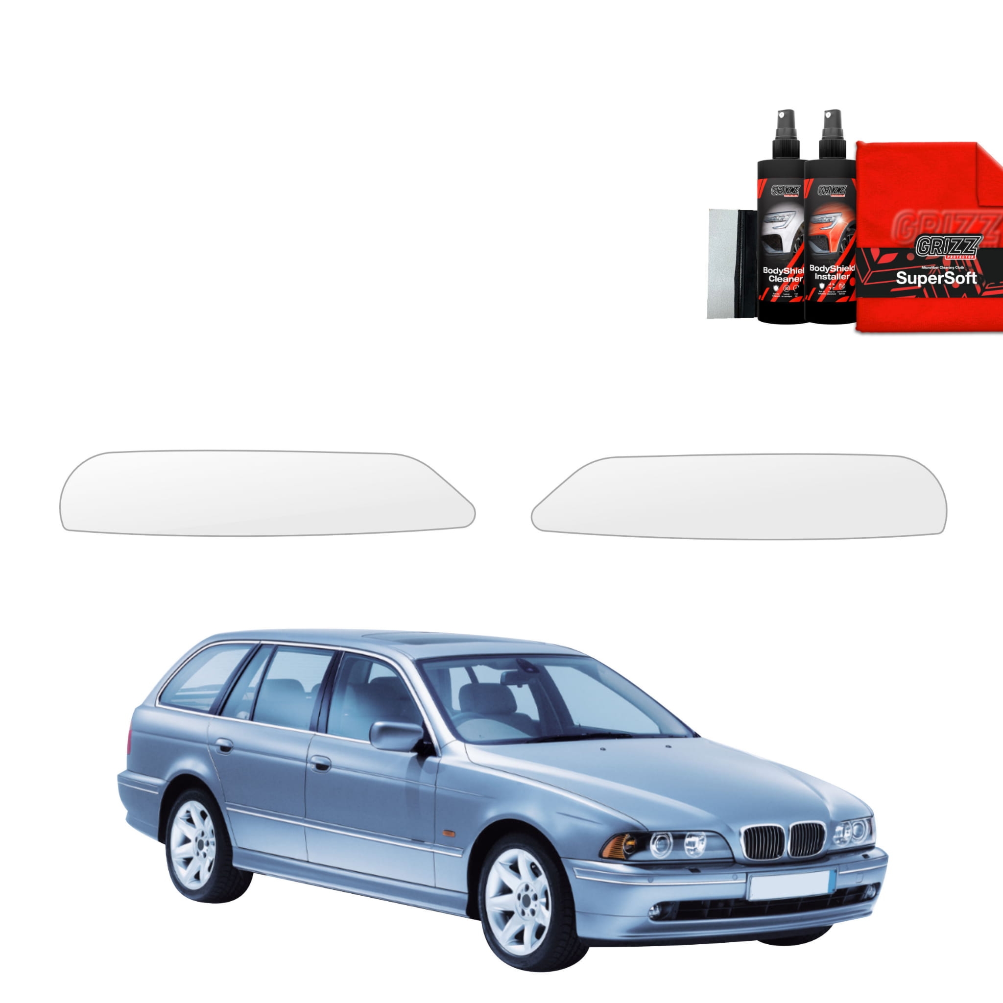 2w1 Folia ochronna na lampy Grizz Protector do BMW 5 E39 Kombi (1995-2003)