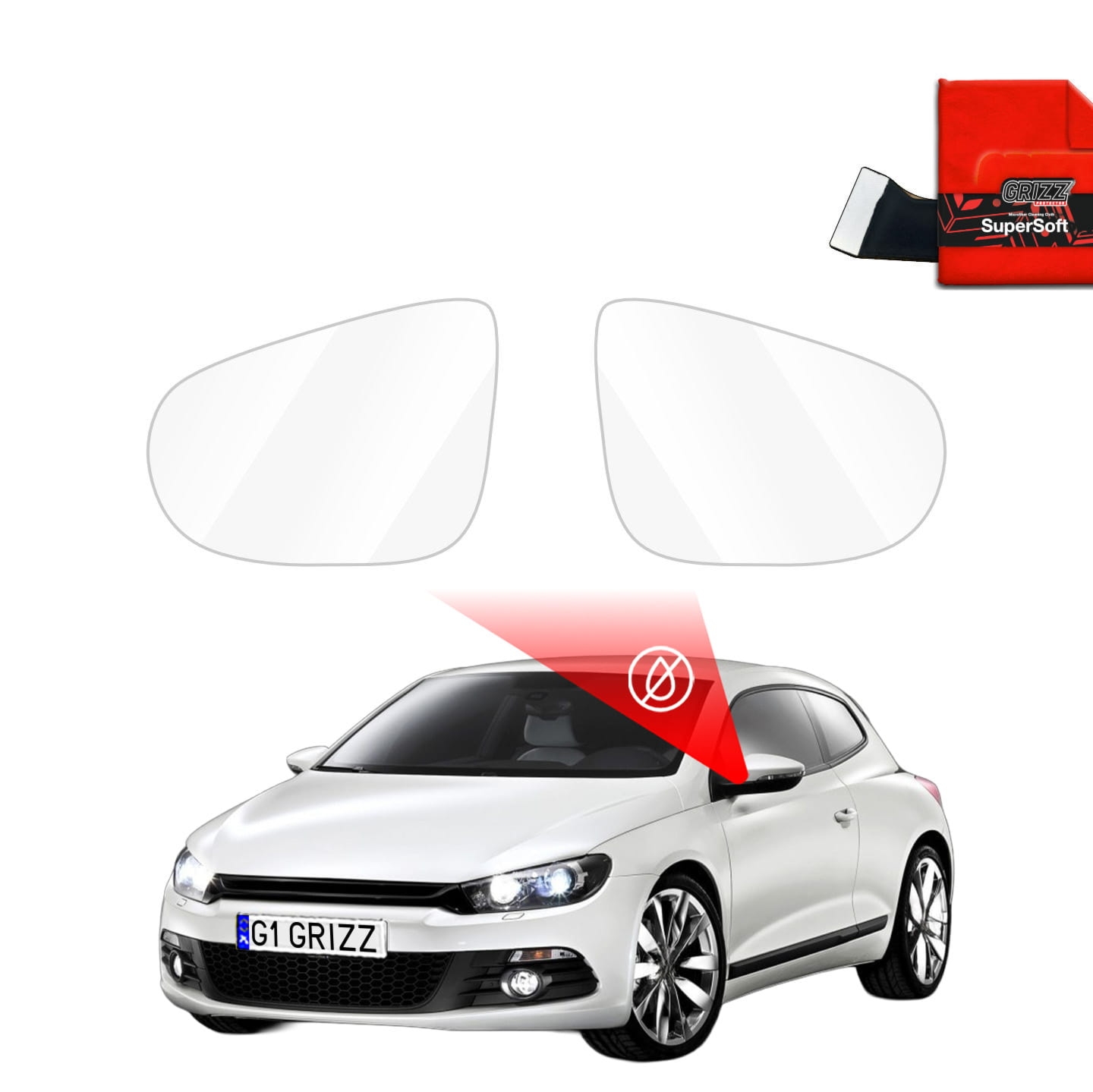 Folia przeciwdeszczowa Grizz Protector na lusterka do Volkswagen Scirocco (2008-2014)
