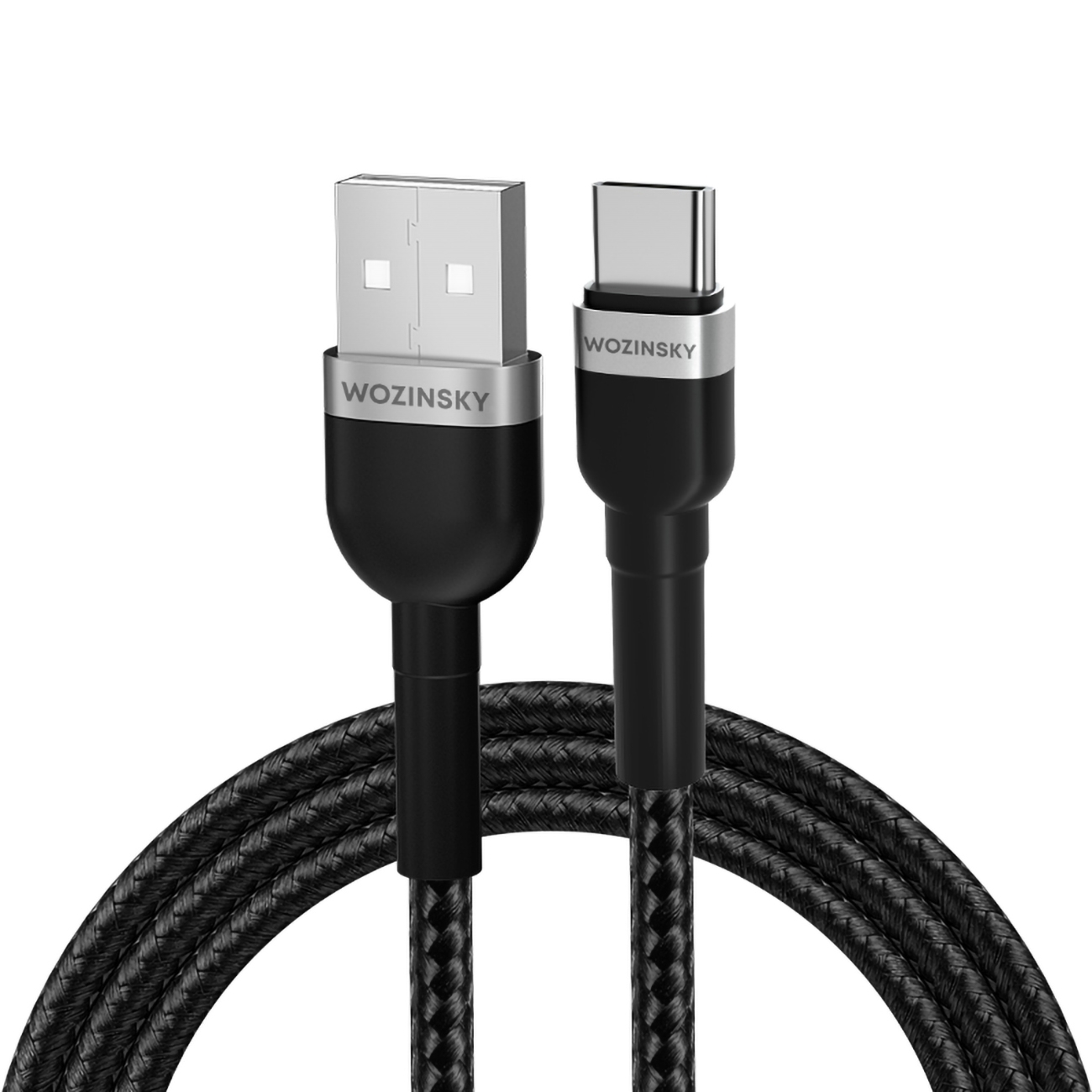 Kabel USB-A do USB-C Wozinsky WNBAC1, 1 m, czarny