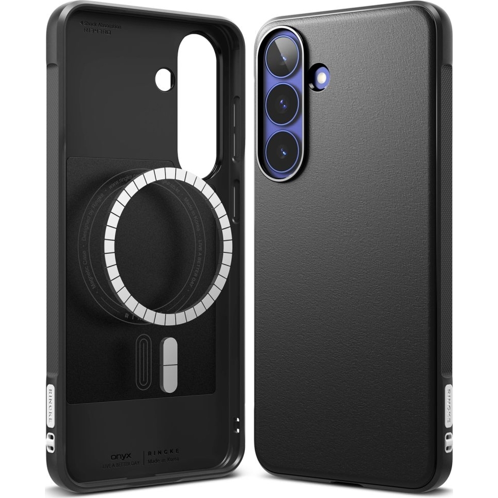Etui Ringke Onyx Magnetic do MagSafe do Galaxy S26 FE, czarne
