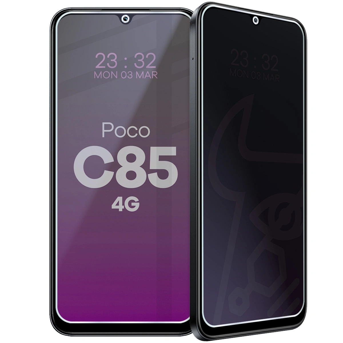 Prywatyzujące szkło hybrydowe Bizon Hybrid Shadow do Xiaomi POCO C85 4G, matowe