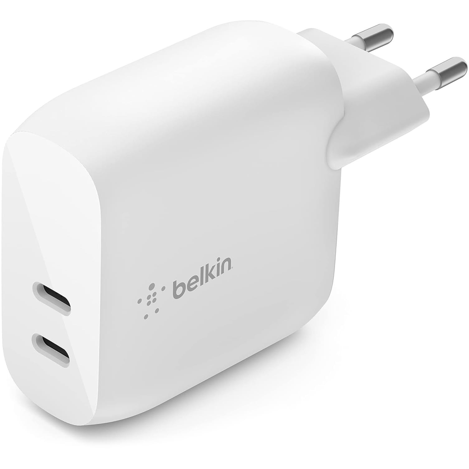 Ładowarka sieciowa 2x USB-C PD 3.0, 40W, Belkin Boost Wall Dual, biała