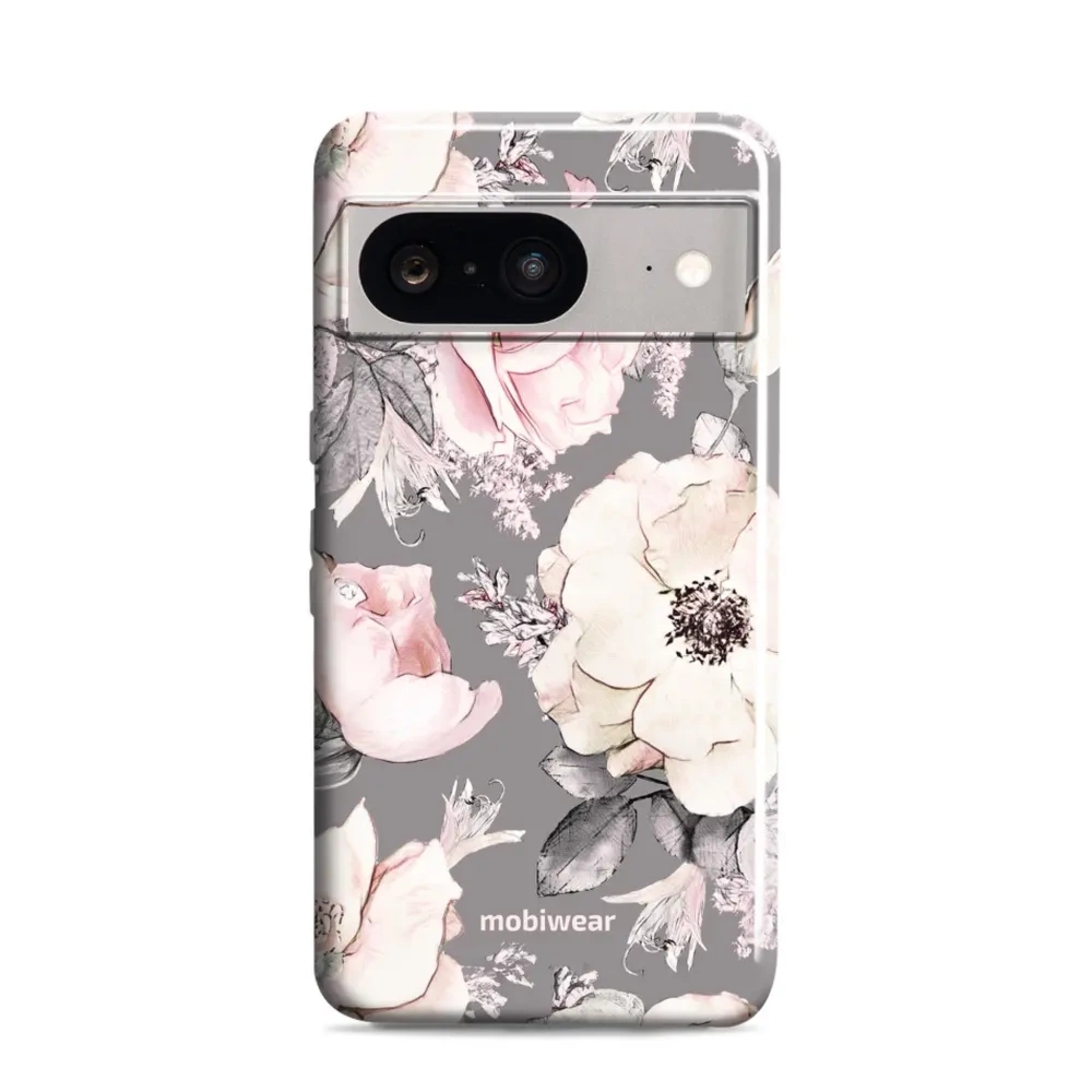 Etui ochronne do Google Pixel 8, Mobiwear Elite Pro, różowo-kwieciste