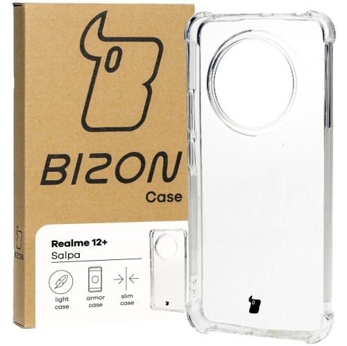 Image of Elastyczne etui Bizon Case Salpa do Realme 12+, przezroczyste