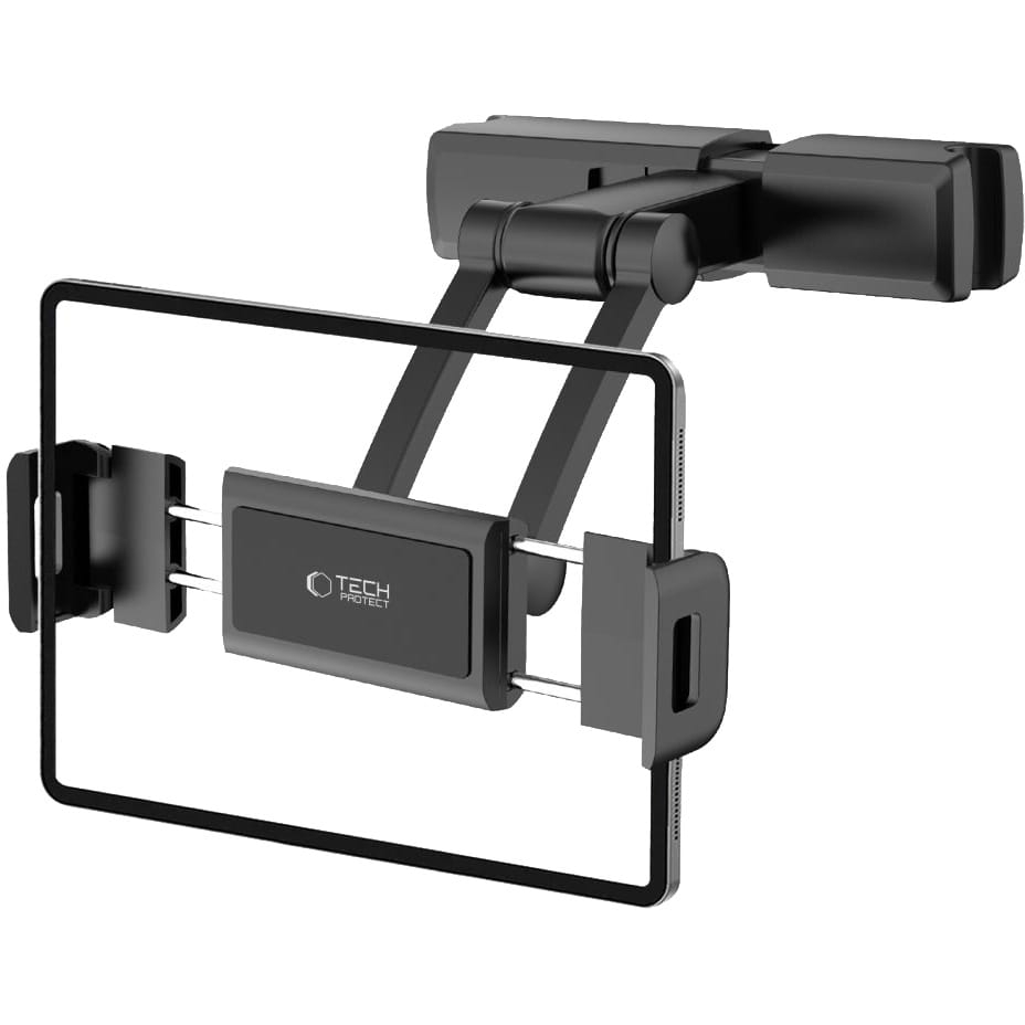 Image of OUTLET: Uchwyt samochodowy na zagłówek Tech-Protect V2 Stretchable Headrest Car Mount na tablet/telefon, czarny