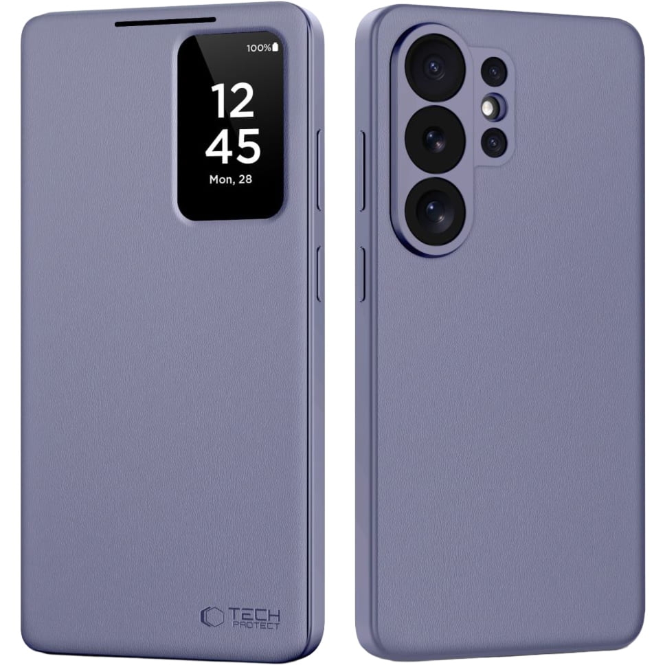 OUTLET: Etui z klapką Tech-Protect Smart Wallet do Galaxy S26 Ultra, fioletowe