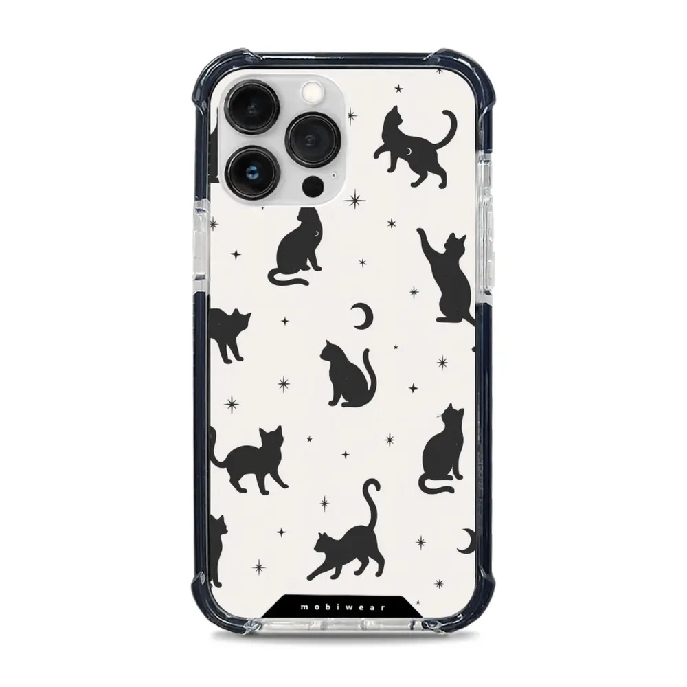 Etui ochronne do iPhone 13 Pro Max do MagSafe, Mobiwear Elite Bumper, kocia noc