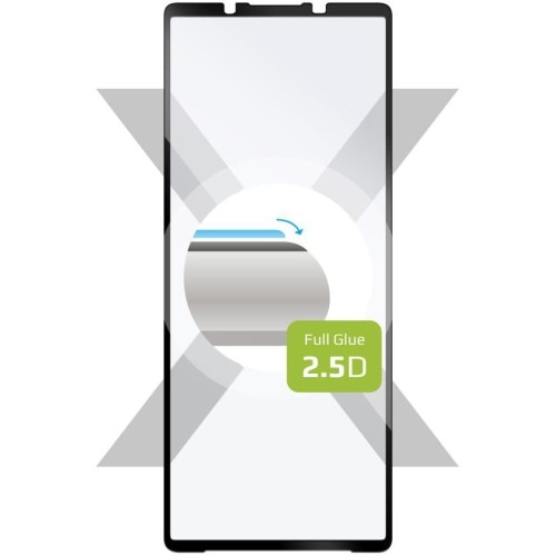 Image of Szkło hartowane Fixed 2.5D Full Cover Tempered Glass do Sony Xperia 5 V, z czarną ramką
