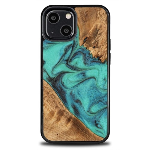 Image of Drewniane etui Bewood iPhone 13 Mini, Turquoise