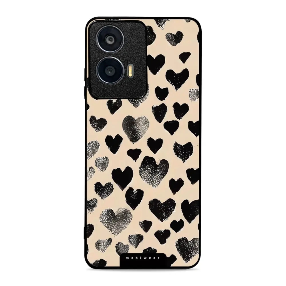Etui ochronne do Motorola Moto G24, Mobiwear Glossy Case, beżowa miłość