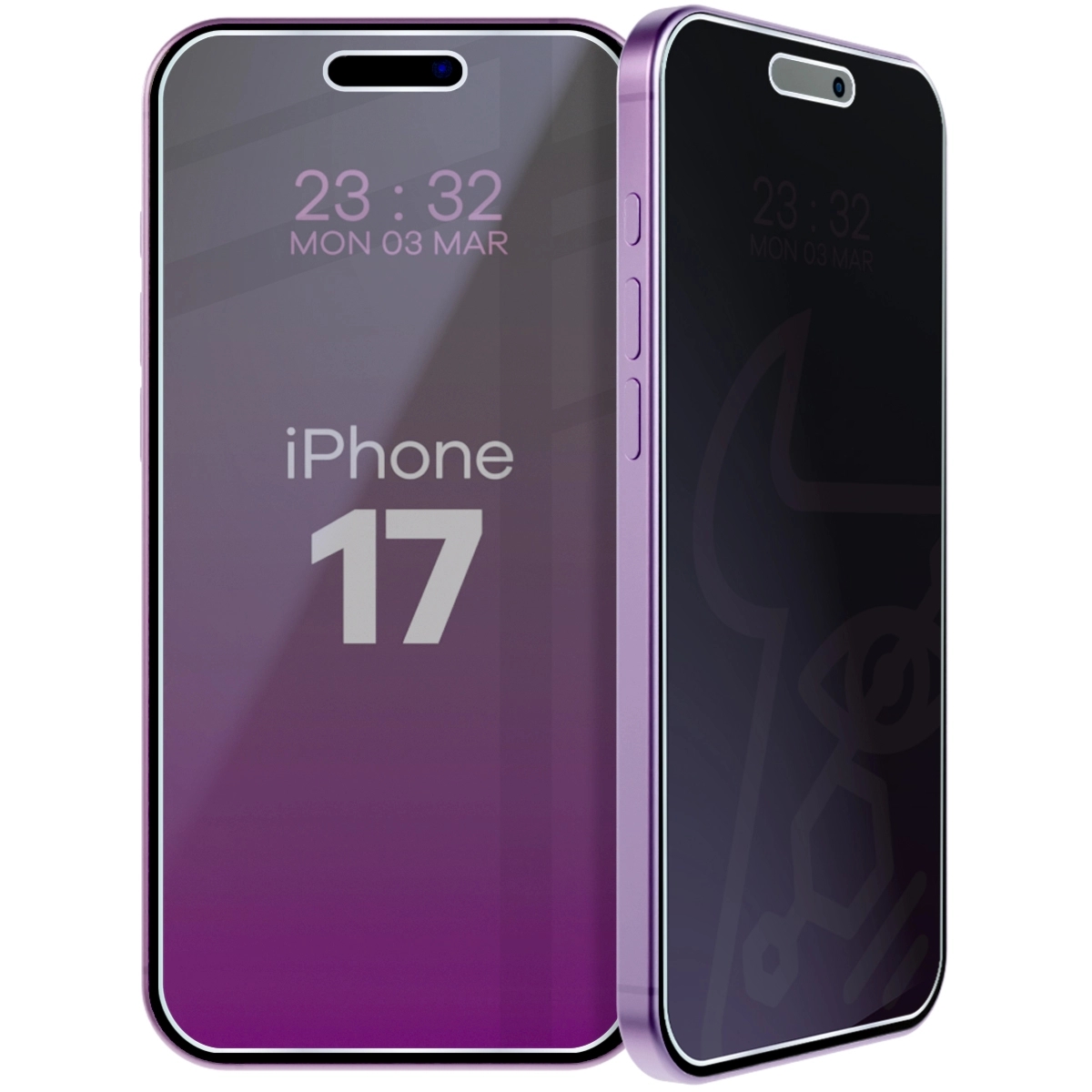 Prywatyzujące szkło hybrydowe Bizon Hybrid Shadow do iPhone 17, matowe