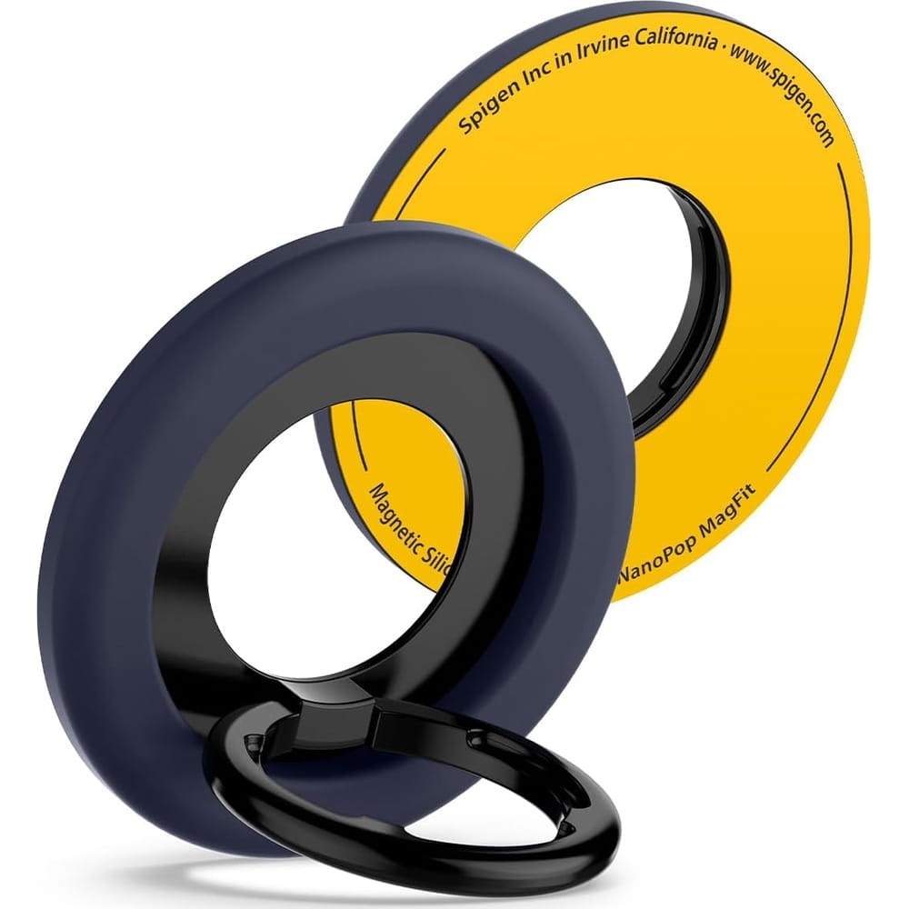Image of Uchwyt / ring na palec, Spigen Nano Pop Phone Ring do MagSafe, granatowy