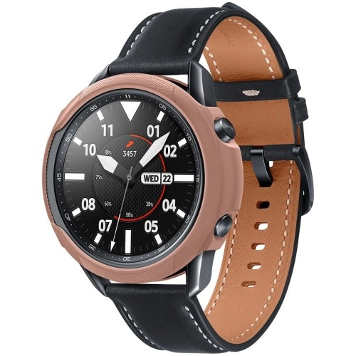 Image of Etui Spigen Liquid Air Galaxy Watch 3 45mm, brązowe