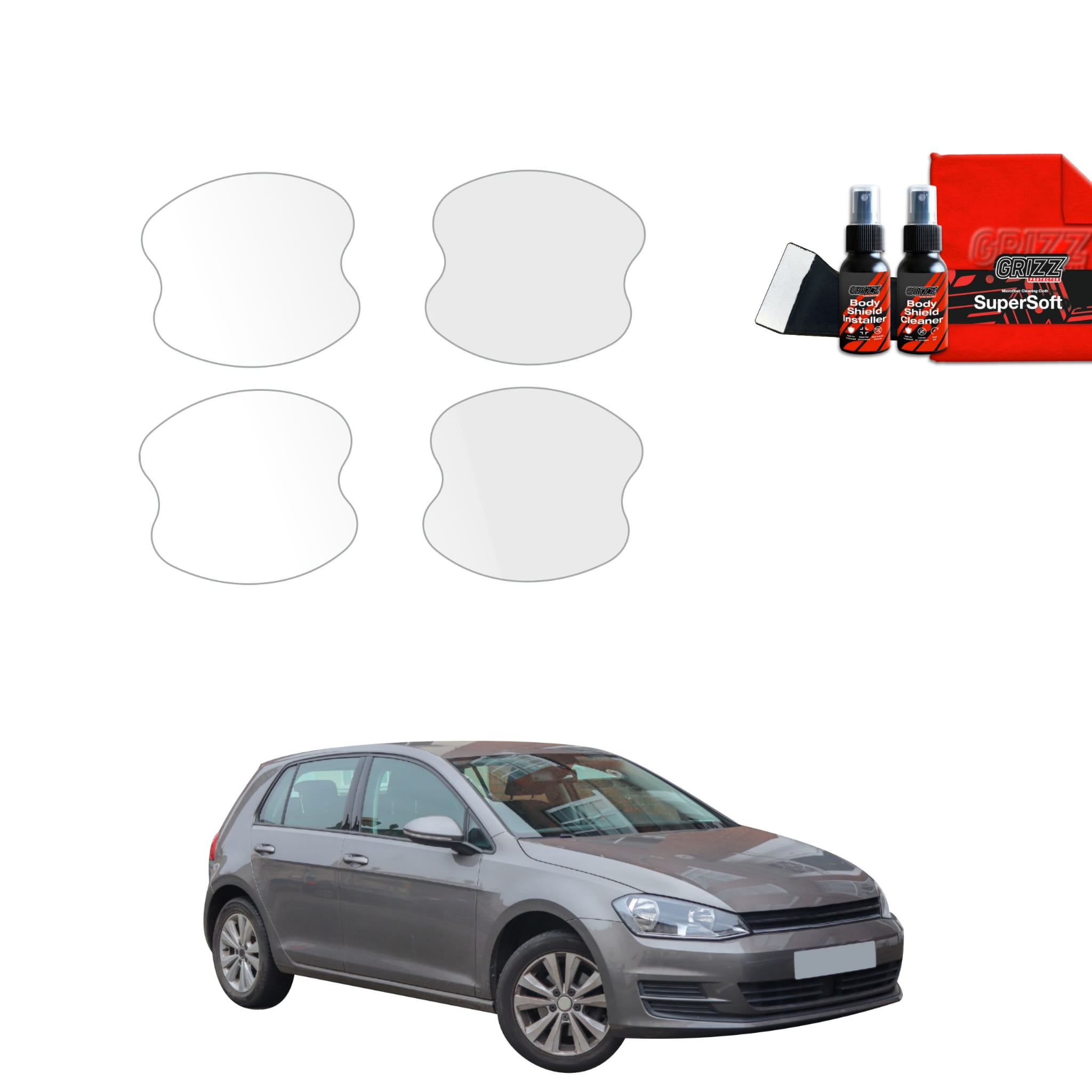 4w1 Folia ochronna pod klamki Grizz Protector do Volkswagen Golf 7 Hatchback 5D (2012-2020)