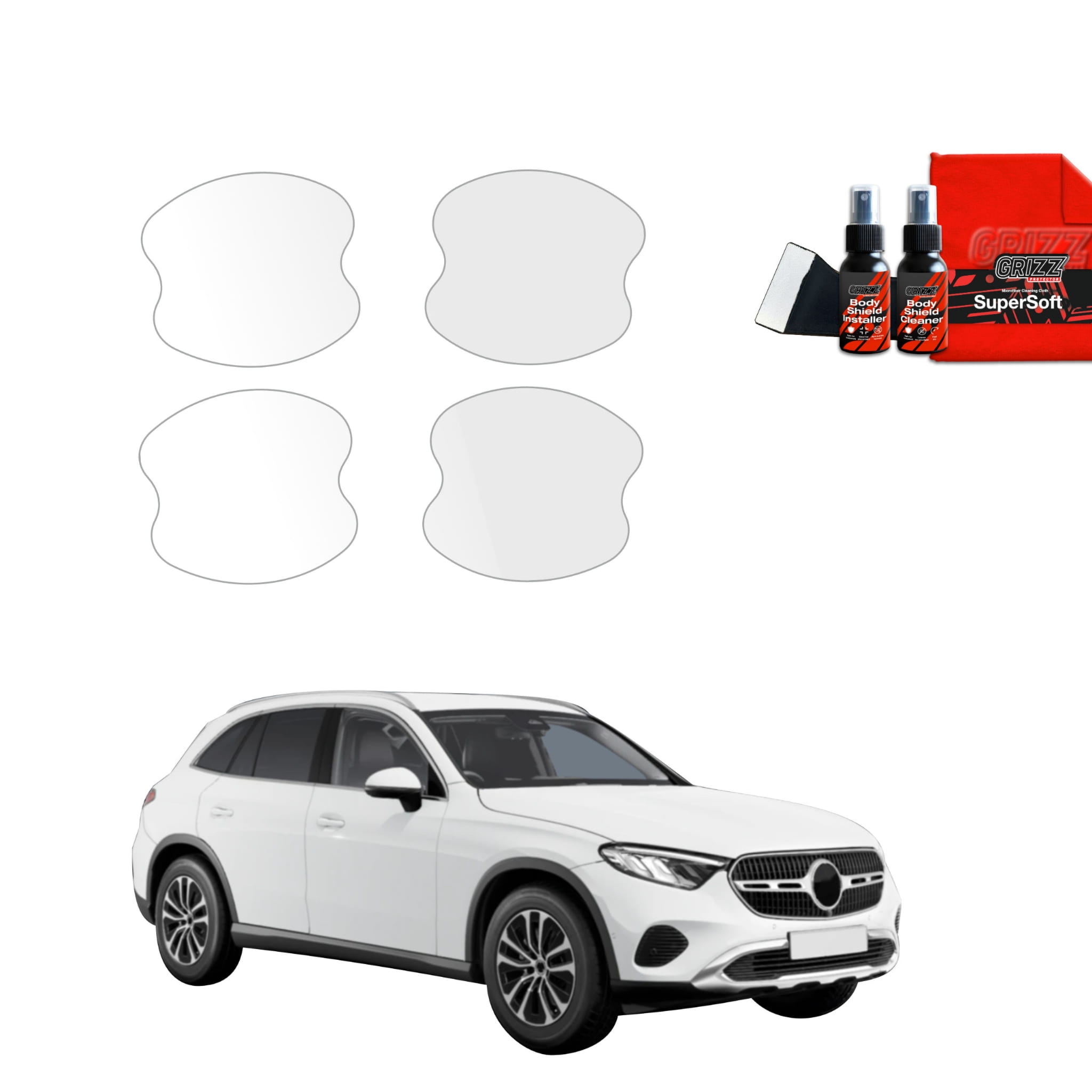 4w1 Folia ochronna Grizz Protector pod klamki do Mercedes GLC Wagon (2025-2026)