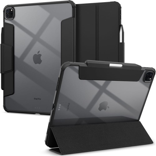 Image of Etui Spigen Ultra Hybrid Pro do iPad Pro 13" 7 gen. 2024, czarno-przezroczyste