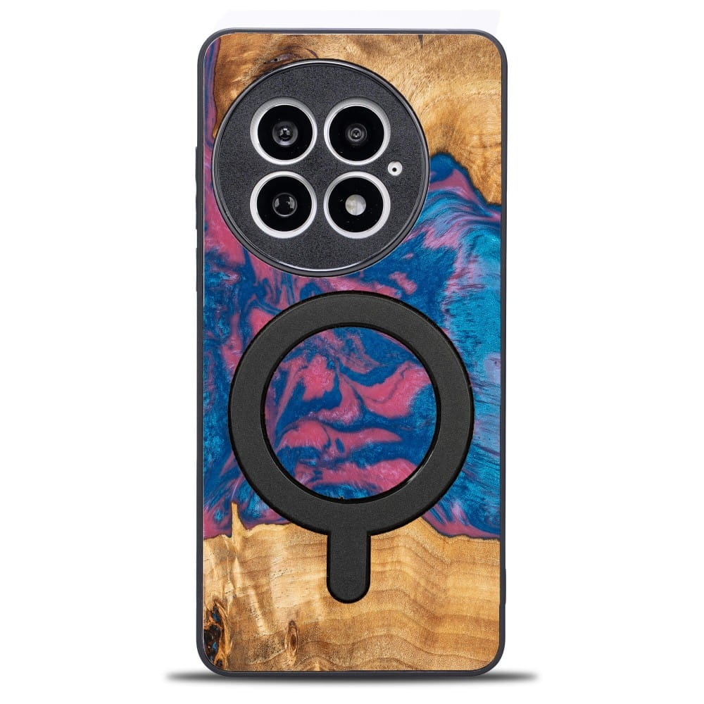 Image of Drewniane etui do OnePlus 13, Bewood Unique Neons Vegas do MagSafe